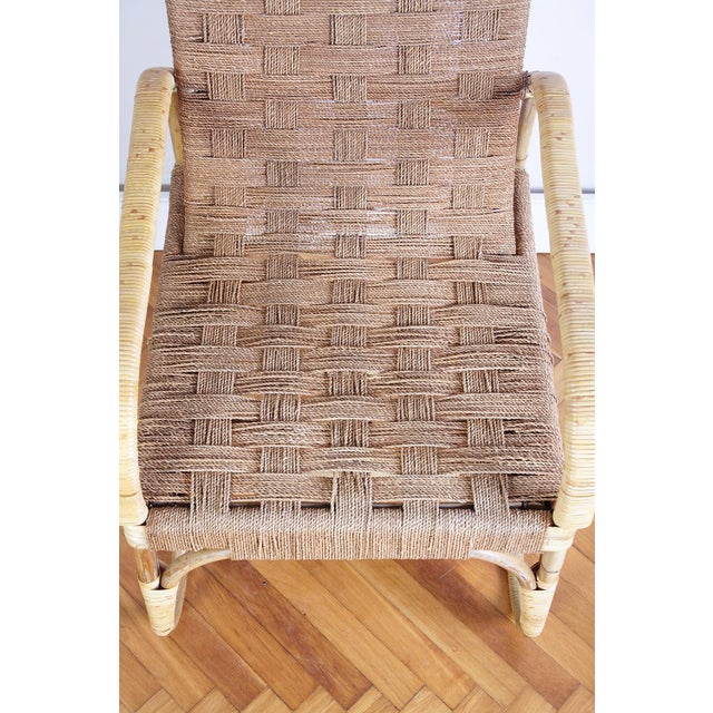 Bauhaus Rattan Armchair in the style of Erich Dieckmann, 1930s For Sale - Image 10 of 14