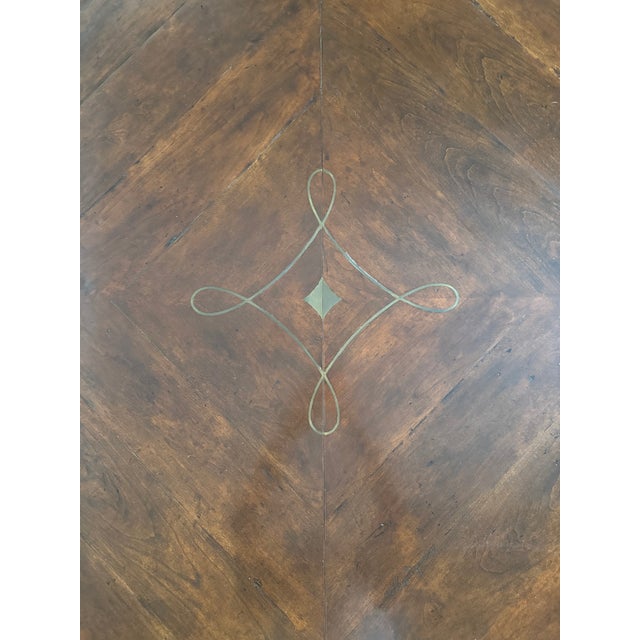 Emanuel Morez Country Trestle Wood Extension Dining Table For Sale - Image 9 of 18