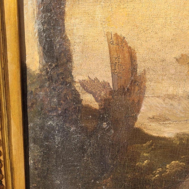 Animated Landscape, 17th Century, Oil on Canvas, Framed For Sale - Image 9 of 18
