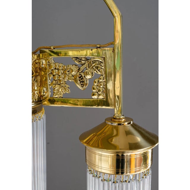 Art Nouveau Chandelier with Glass Sticks, Vienna, 1908 For Sale - Image 18 of 18