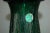 Gold Vintage Murano Glass Craquelure Lamps Green For Sale - Image 8 of 9