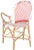 Indoor-Outdoor Stacking Armchair in Red & White - a Pair For Sale - Image 4 of 8