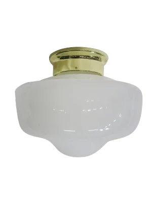 Small Schoolhouse Bell Shape Ceiling Glass Globe Pendant