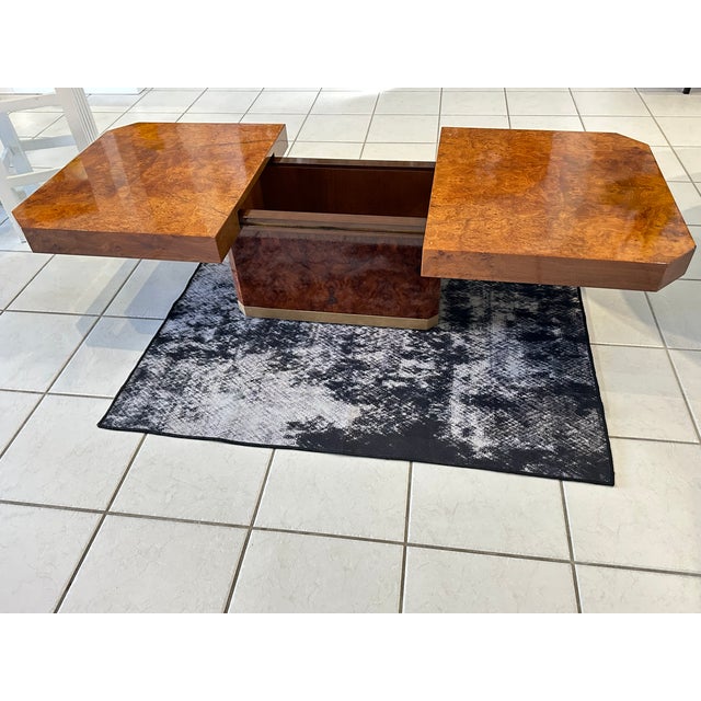 Vintage French Coffee Table in Elm Burl Wood, 1970 For Sale - Image 15 of 18