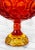 Orange Vintage Victorian Orange Red Amberina Glass Compote Bowl For Sale - Image 8 of 10