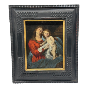 Madonna and Child, Attr. To the School of Anthony Van Dyck - 18th C or Earlier