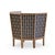 Barbara Barry for McGuire Rattan Fretwork Lounge Chairs - Pair For Sale - Image 10 of 13