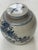 Japanese 1970s Asian 9 "Blue/White Porcelain Ginger Jar With Large Bird Design For Sale - Image 3 of 4