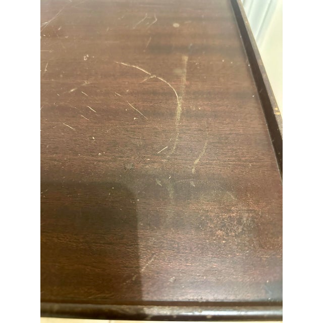 Mid 20th Century Pair of Potthast Brothers Style Mid-Century American Federal Mahogany Side Tables For Sale - Image 12 of 12
