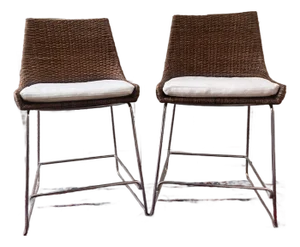 McGuire Woven Shelter Counter Stool