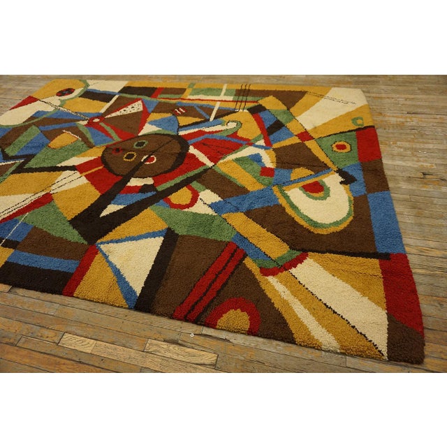 Mid-Century Modern Surprising Multicolor Background Color With Kandinsky Design Influences Vintage Modern European For Sale - Image 3 of 11