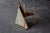 Wood Modernist Wood and Stone Armchair, France, 1970s For Sale - Image 7 of 10