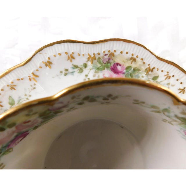 Contemporary 1940s Jean Pouyat Limoges Ramekin, Serving Dish, Fruit Bowl and Underplate For Sale - Image 3 of 8