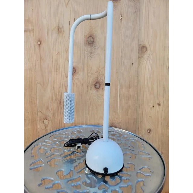 Mid Century Modern Stringa by Hans Ansems White Table Lamp For Sale - Image 4 of 9