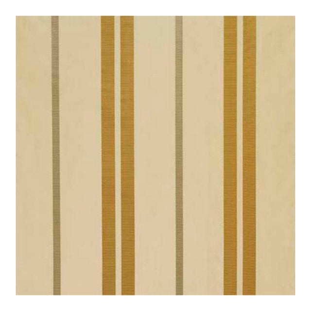 Sample - Schumacher Darcy Silk Stripe Fabric in Topaz For Sale