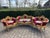 1980 French Louis XVI Gold Velvet Beech Sofa Set 3Pc For Sale - Image 18 of 18