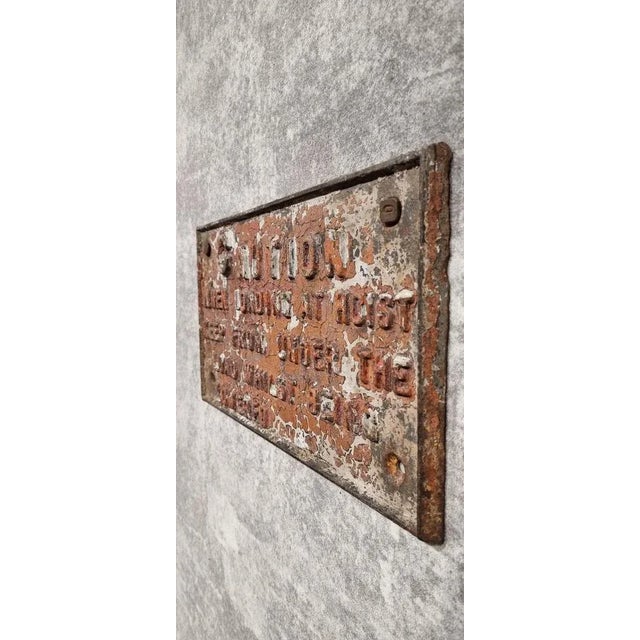 Antique Harber Wall Decoration Sign in Cast Iron, 1890s For Sale - Image 12 of 13