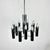 Mid-Century Modern Italian Twelve Bulbs Chrome Tubes Chandelier by Gaetano Sciolari, 1970s For Sale - Image 9 of 9