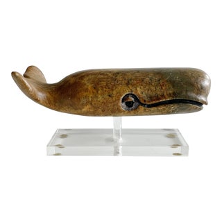 Glenn Heath (1938 - 2017 Whale Sculpture in Stone For Sale