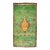 Zabihi Collection Vintage Bohemian Green Turkish Tulu Rug - 5'4" x 9'5" For Sale