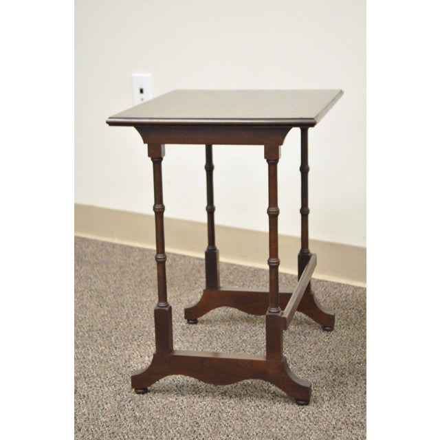 Vintage Ethan Allen Court Solid Cherry Nesting Nest of Side