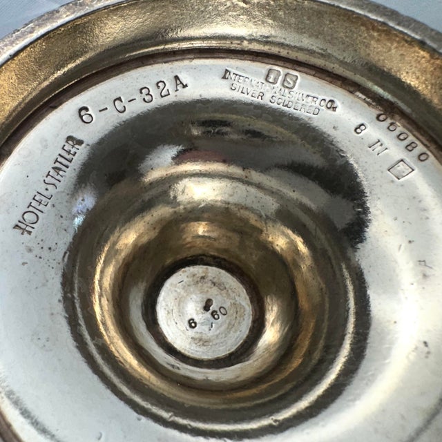 Vintage Hotel Silver Compote For Sale In Los Angeles - Image 6 of 6