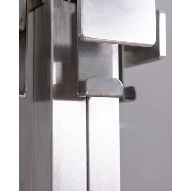 Vintage Italian Coat Hangers and Umbrella Stands in Steel, 1970s, Set of 2 For Sale - Image 9 of 12