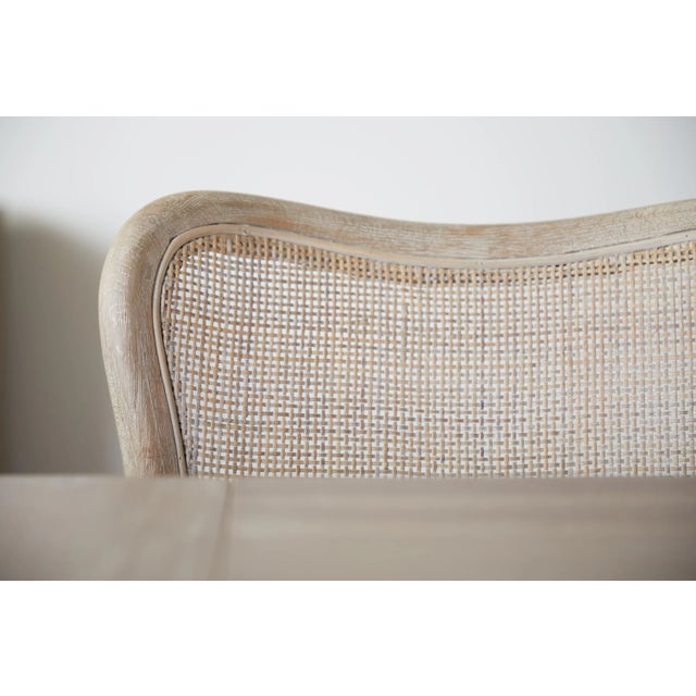 Cela Oak & Cane Upholstered Dining Chairs, Set of 2 For Sale In Los Angeles - Image 6 of 13