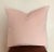 Pastel Pink and Gold Lurex Custom Luxury Embroidered Pillow For Sale - Image 4 of 6