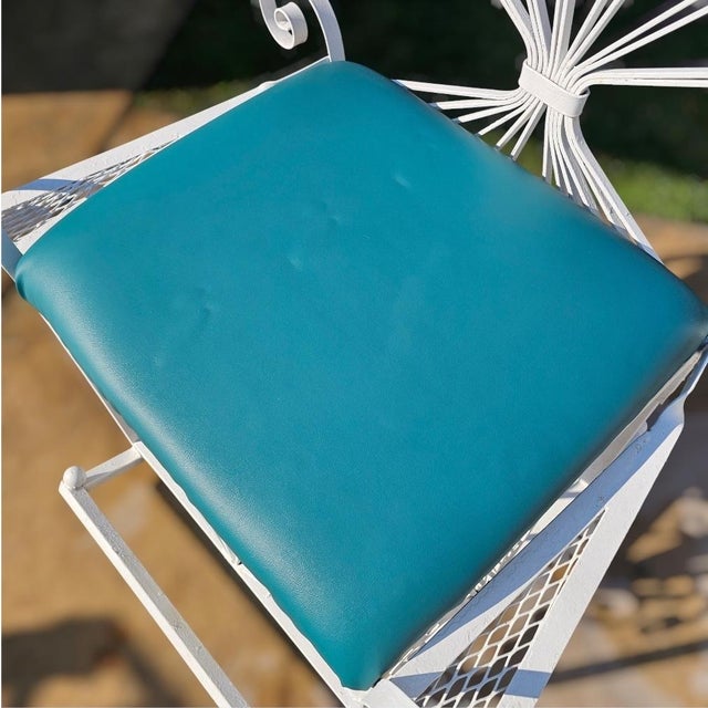 Vintage Wrought Iron Peacock Rocking Chair For Sale - Image 14 of 17