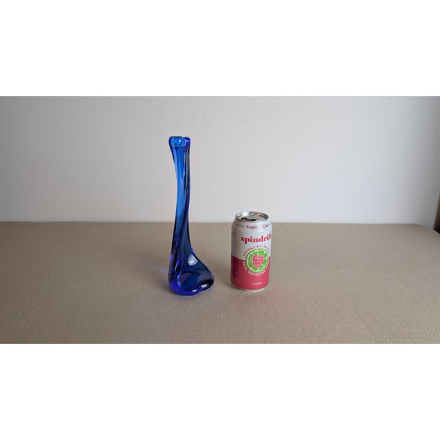 Cobalt Blue Crystal "Bone" Series Candlestick by Elsa Peretti for Tiffany For Sale - Image 10 of 10