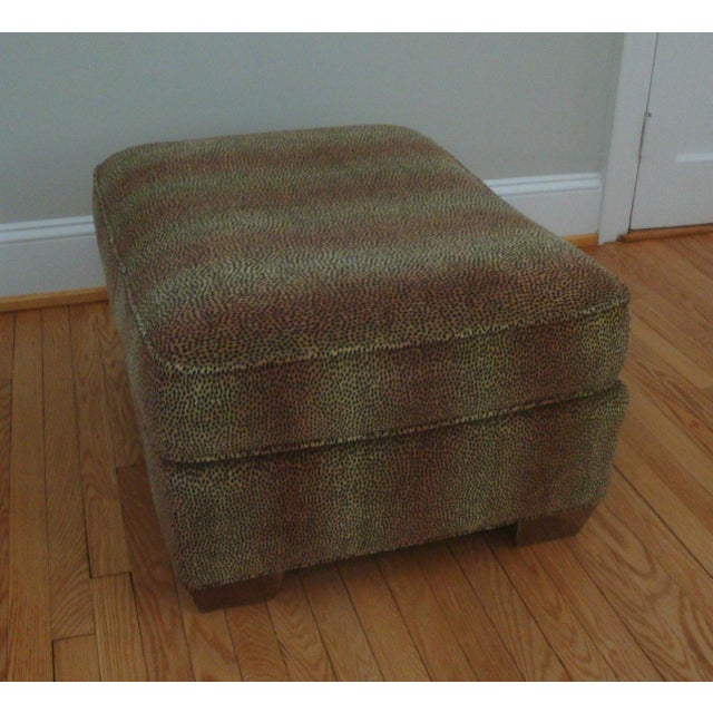 Ottoman Stool Animal Print Lee Industries Chairish