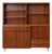 Mid-Century Modern Italian Bookcase in Striped Mahogany, 1950s For Sale
