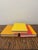 Tangerine Vintage Citrus Monochromatic Hardcover Book Stack - Set of 3 - Tangerine Orange & Lemon Yellow - Mid-Century Nyc Counterculture Decor For Sale - Image 8 of 12
