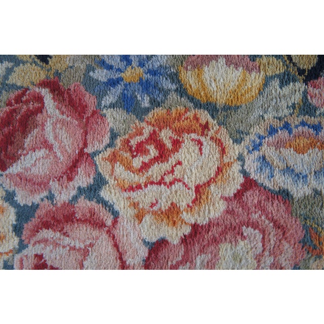 Karastan Decorette Floral Bouquet Modern Oval Area Rug Mat 60" For Sale - Image 9 of 14