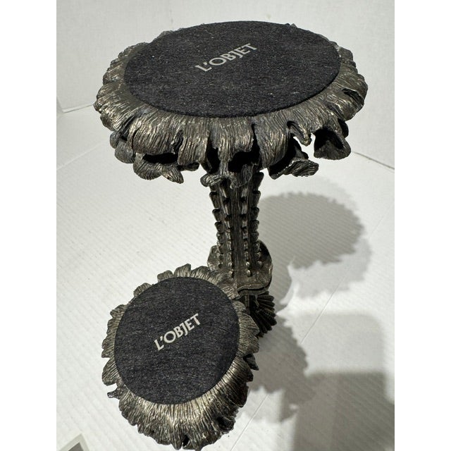 Vintage L' Objet Marianna Candle Holder Trio For Sale - Image 9 of 10