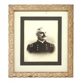 Antique Photograph of Man in Military Uniform, Framed, C1860 For Sale