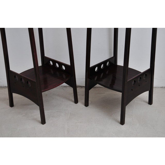 Beech Plant Stands by Michael Thonet for Thonet, Set of 2 For Sale - Image 10 of 18