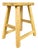 Vintage Rustic Stool in Elm For Sale