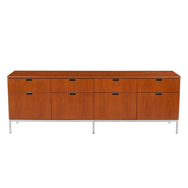 1970s Florence Knoll Eight-Drawer Credenza in Teakwood For Sale - Image 9 of 9