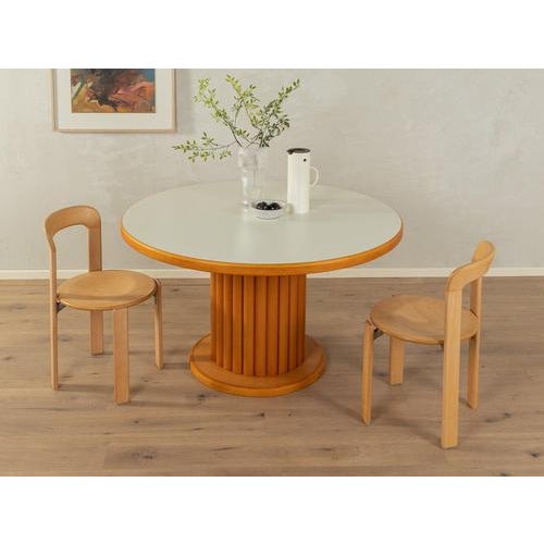 1980s dining table, Flötotto Solid wood edgesMade in Germany, Manufacturer: Flötotto Table Underside: 70.0 cm Width: 130...