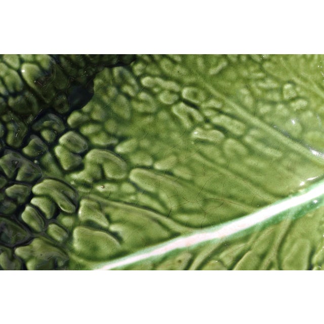 1950s 1950s Cabbage Fruit Bowl, Earthenware, Portuguese For Sale - Image 5 of 13