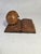 Gothic Rare German Early 20th C Momento Mori Hand Carved Wooden Sculpture For Sale - Image 3 of 11