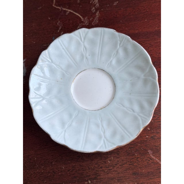 1940s Vintage Aynsley English Bone China Demitasse Cup & Saucer, Circa 1940s For Sale - Image 5 of 10