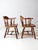 Brown Vintage Ethan Allen Colonial Style Pub Dining Chairs Pair For Sale - Image 8 of 12