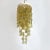 Italian Mid-Century Modern Golden Plastic Cascade Chandelier, 1970s For Sale - Image 3 of 13