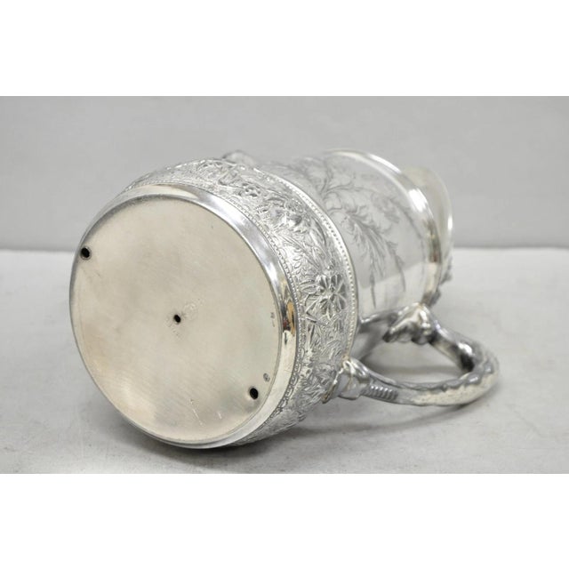 Early 20th Century Wilcox Silver Plate Co Art Nouveau Silver Plated Duck Handle Coffee Pot Pitcher For Sale - Image 18 of 18