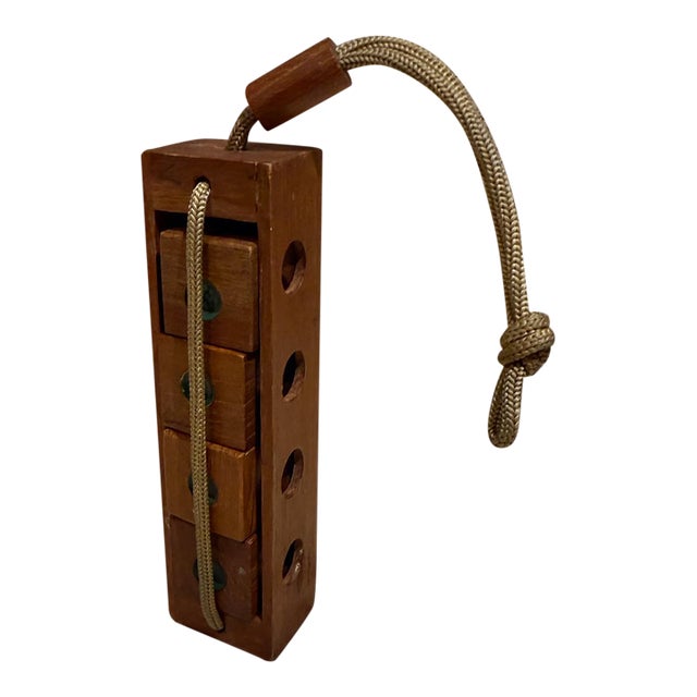 Siam Sanuk Vintage Wood Puzzle Mid-Century Modern Toy For Sale