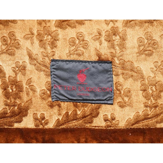 Textile Vintage Bespoke Velvet Connaught Armchairs from Dudgeon London, Set of 2 For Sale - Image 7 of 14