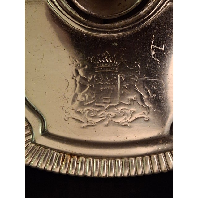 Vintage Silver Plated Havdalah Compendium Spice Box Candle Holder Lions Crest 344 For Sale - Image 13 of 18